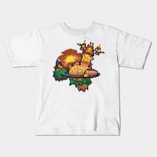 Twilight Town Pixel Art Kids T-Shirt